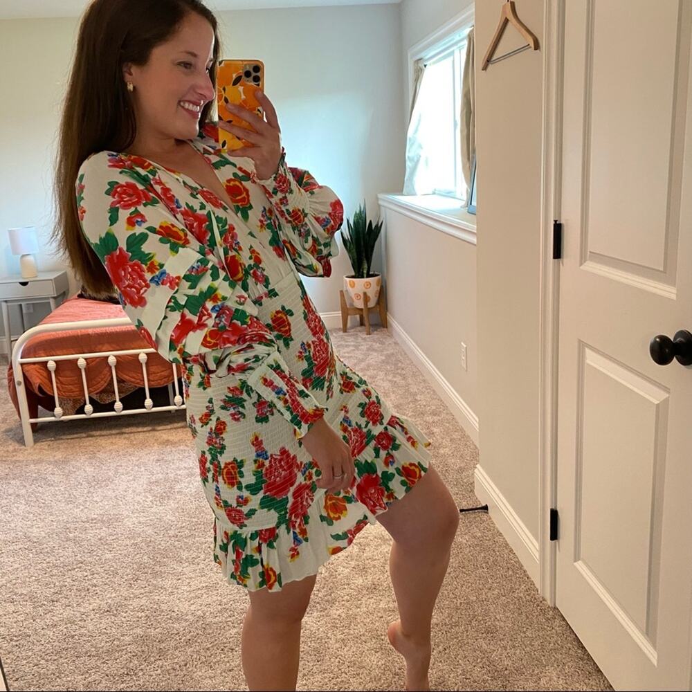 NWT RHODE Anya Smocked Mini Dress Small - Picture 7 of 15